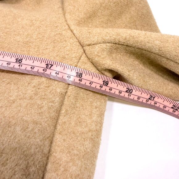 Calvin Klein Women's Camel Single Breasted Peacoat Jacket - Picture 10 of 12